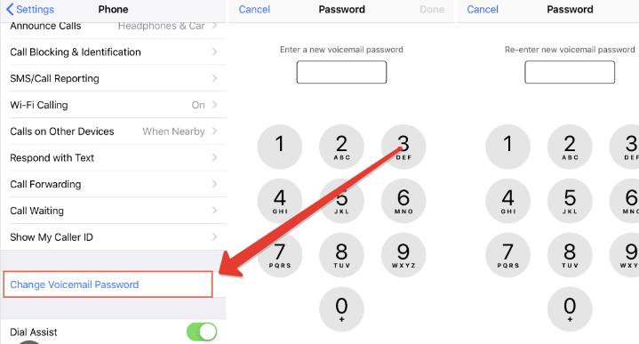 Change Voicemail Password