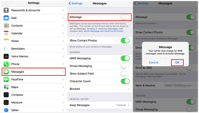 Configure Messages Settings