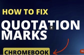 How to fix quotation marks on Chromebook