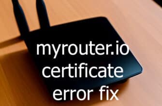 myrouter.io certificate error fix